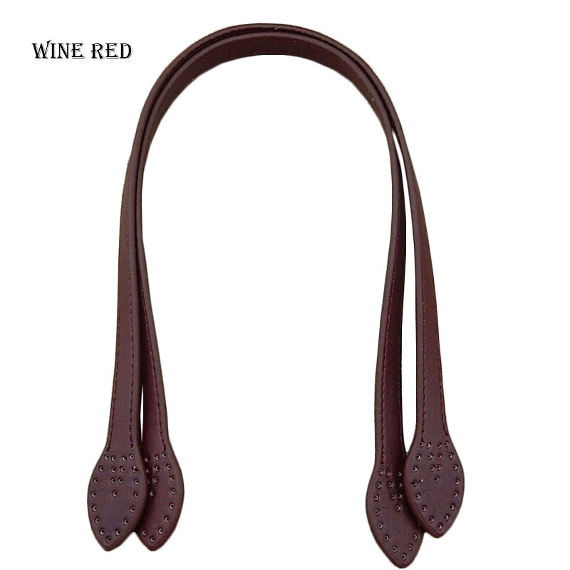 PU Leather Handles Durable Shoulder Bags Detachable Belt Women Leaf Handle Straps DIY Handmade Replacement Handbag Strap 2*61cm