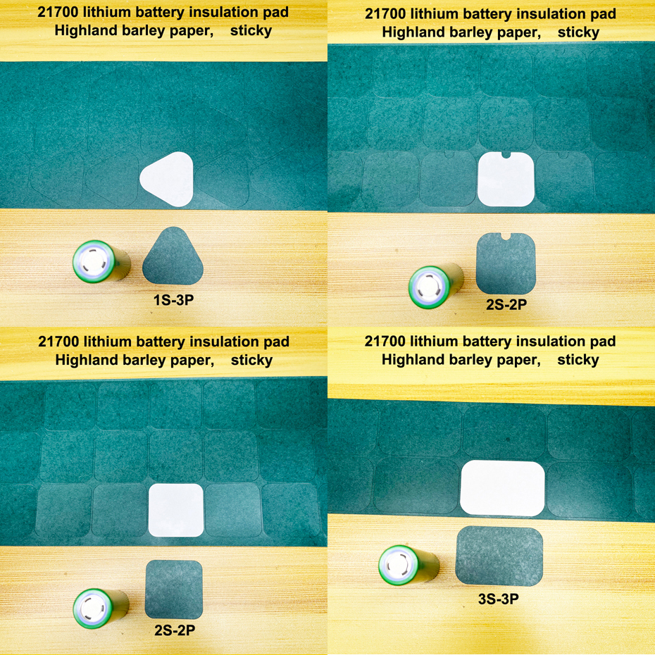 100pcs/lot 21700 lithium battery positive pole insulation pad, barley paper battery insulation surface pad, circular sticker