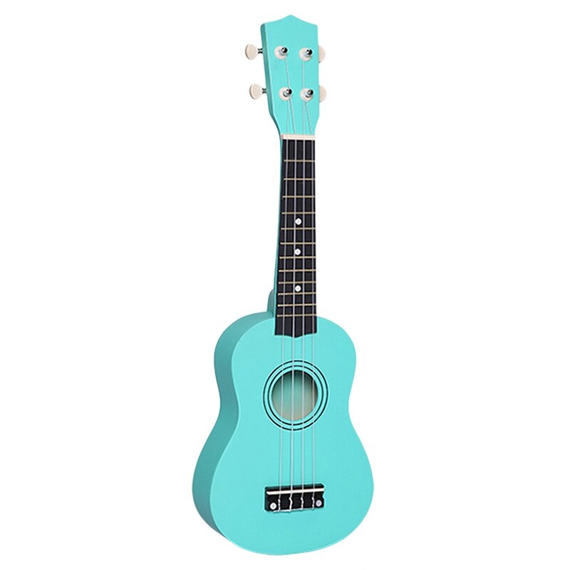 21 tommer lille akustisk sopran ukulele farverig basswood ukulele til nybegynder guitar lærer grøn billig uku: Default Title