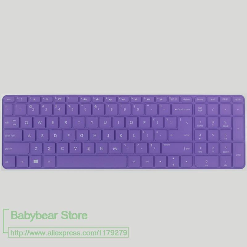 17.3 polegada de Silicone teclado do laptop tampa da pele Para HP Pavilion 17 17-ab419ur 17-ab403nf 17-ab406nq 17-ab422ur 17-ab455nd ab497nd: allpurple