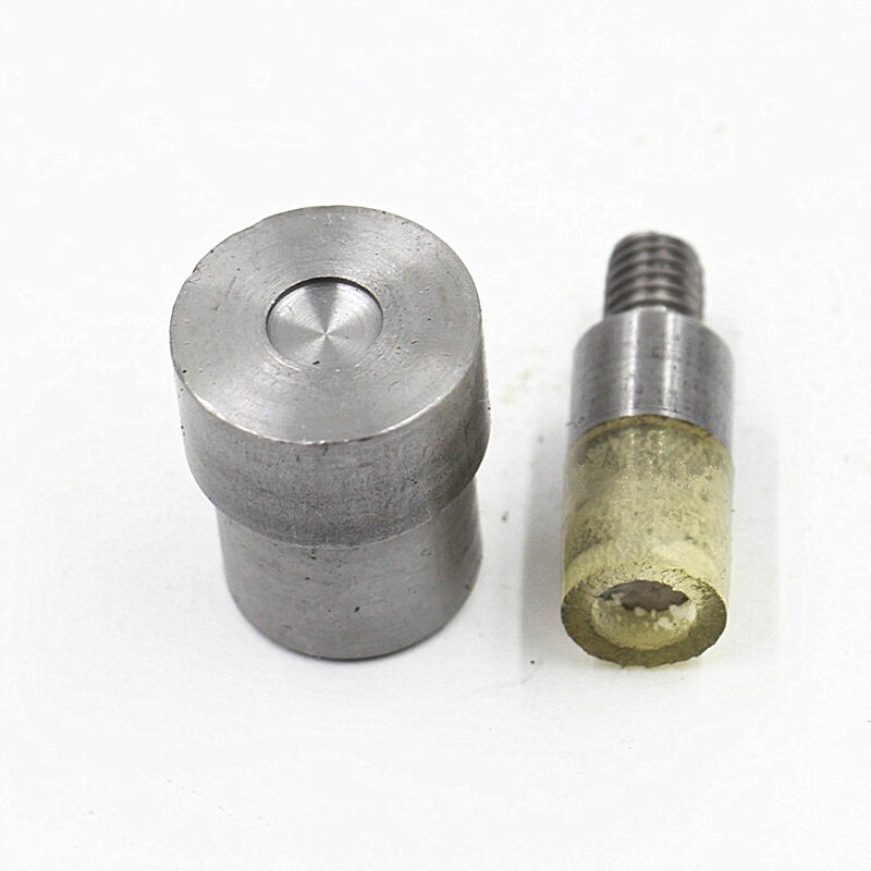 1pc Metal Snap Knoppen Klinknagels Jeans Knoppen Oogjes Sterven Persmachine voor Installeren Knoppen Ponsen Persmachine Mold + 1pc Handschoen: 10x10mm rivets mold