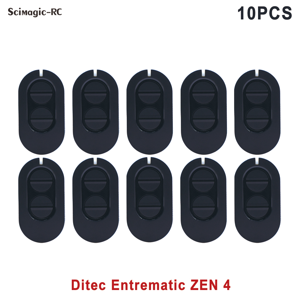 1/3/5/10pcs DITEC Entrematic ZEN2 ZEN4 BIXLS2 BIXLP2 GOL4 BIXLG4 Porte de garage Télécommande 433MHz Rolling Code: green