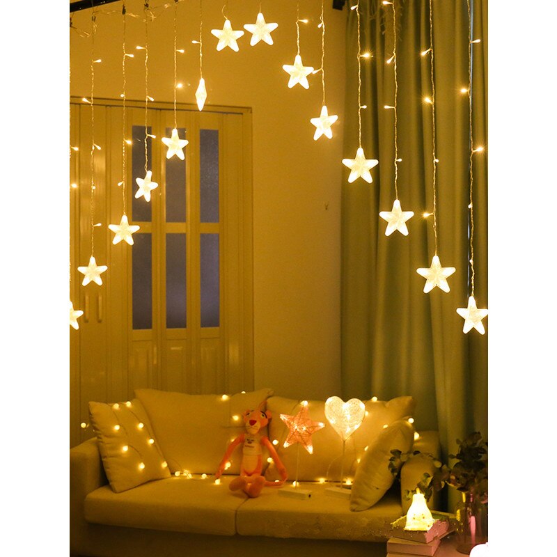 3M noël lumières 220V romantique fée étoile LED rideau chaîne éclairage pour la maison chambre mariage guirlande fête décoration