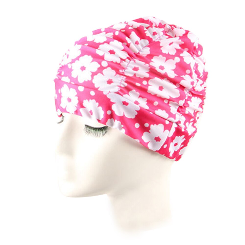 Bonnet de bain unisexe pour adultes, Turban, sport, plage, imprimé, piscine, Nylon doux, haute élasticité, cheveux longs, extensible: 6
