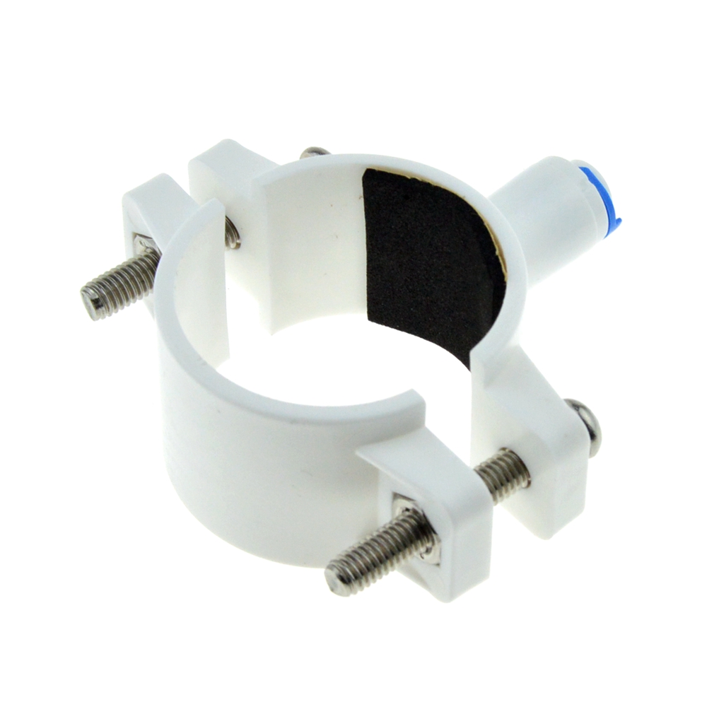 RO Water 40mm Drain Waste Water Pipe Clamp Saddle Valve Clips 1/4" OD Hose Quick Connection Reverse Osmosis Aquarium System