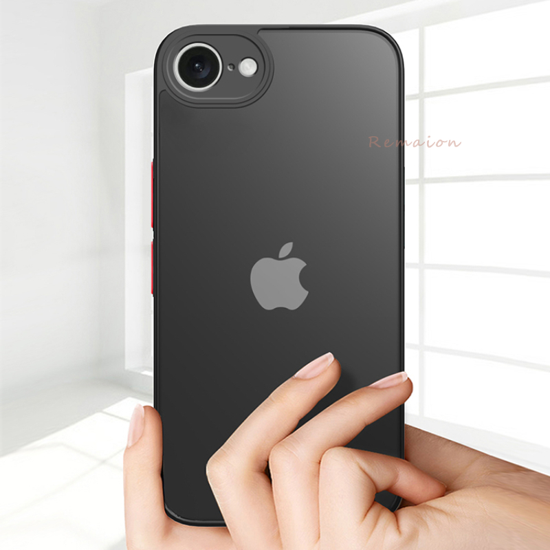 Para iPhone 16E funda SE4 2025 armadura de PC dura mate de lujo bloqueo de Color a prueba de golpes Fundas protectoras de cámara para iPhone 16e cubierta