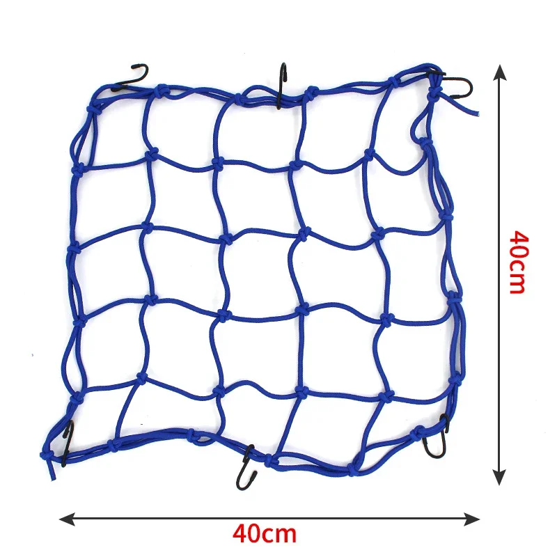 Rete per bagagli per moto Rete per casco Rete per bagagli per serbatoio carburante con ganci Accessori per moto per riporre l'informazione della moto: Blu
