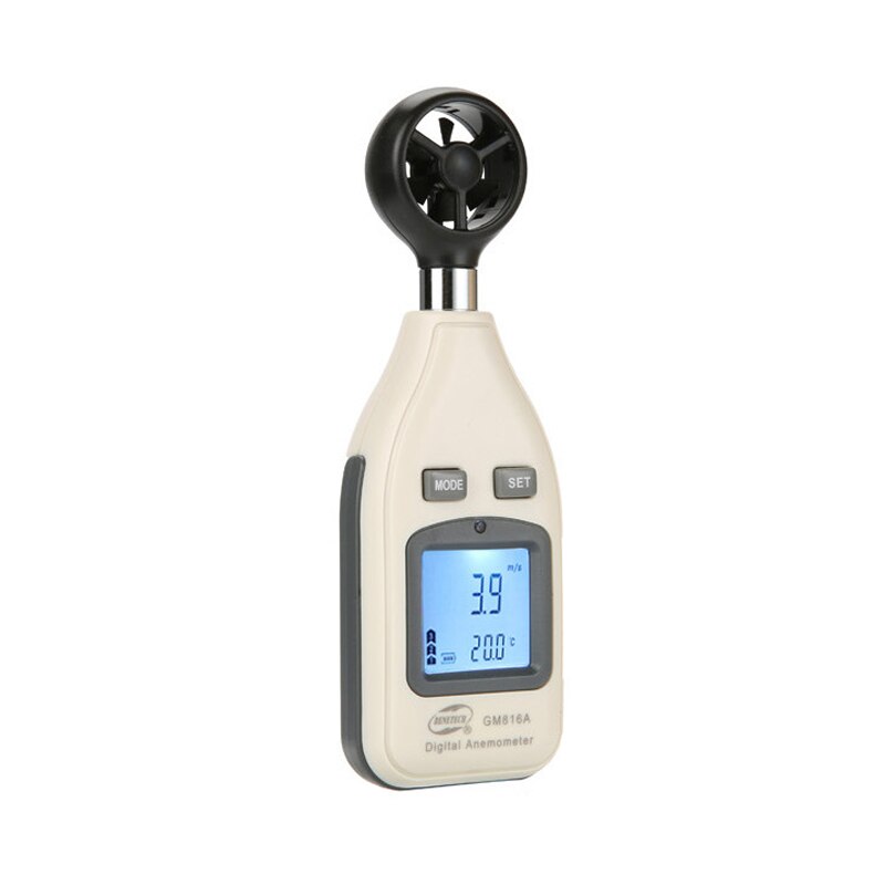GM816A Digital Air Velocity Air Temperature Anemometer Wind Speed Meter Thermometer With LCD Digital Display