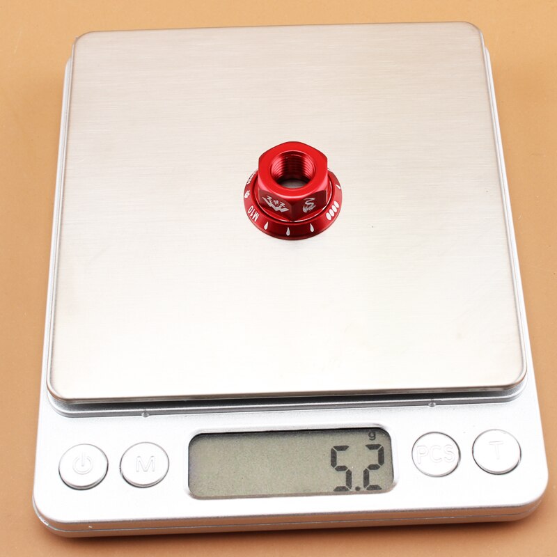 2pcs Folding Bike Single Speed Bicycle Hub Screw Nut Fixed Gear Bike Hub Screw Bicycle Hubs Rear Axle M10 Screw