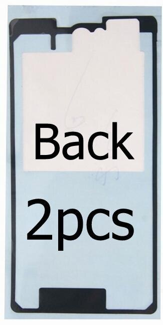 Cinta adhesiva Original para pantalla de Sony xperia Z1 mini M51W D5503, pegamento resistente al agua para carcasa de vidrio trasero, pegamento resistente al agua para SONY z1 compact 3m: 2pcs back glue