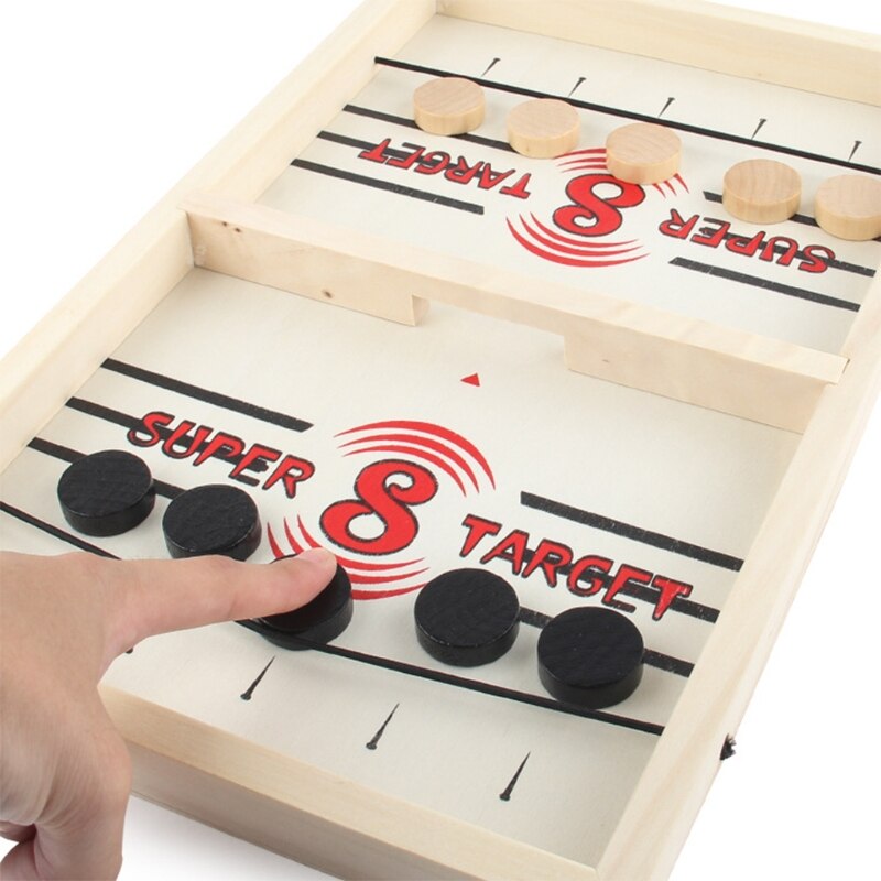 Table Hockey DIY Fast Sling Puck Board Game Parent-child Interactive Party Toy 40JC