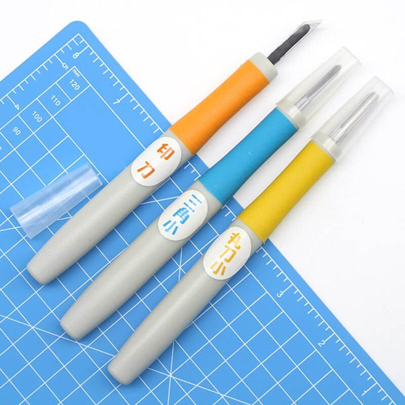 5 PCS/SET Premium Steel Cutter Set Rubber Stamp Engraving Woodworking Carving DIY Art Tools Engraving Accessories