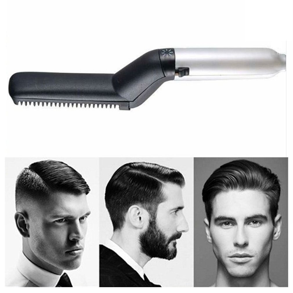 Man Styling Combs Straight Hair Comb Quick Beard Styler Comb Straightening Curly Hair Comb Ceramic Ion Heating