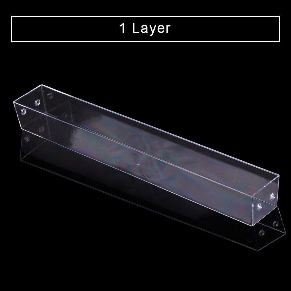 1-7 lags manicure stativ kosmetisk neglelak akryl rack nails art aftagelig opbevaring makeup organizer manicure værktøj display: 1 lag