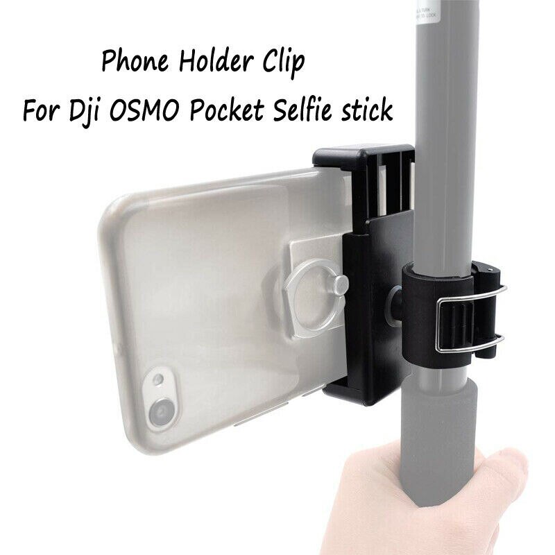 Clip de teléfono + soporte de bloqueo para Osmo Pocket Selfie Stick, accesorios