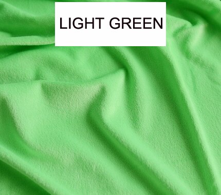 Tissu Velboa brossé en Polyester Super doux, boucle en tricot velours, peluche court pour jouet: LIGHT GREEN