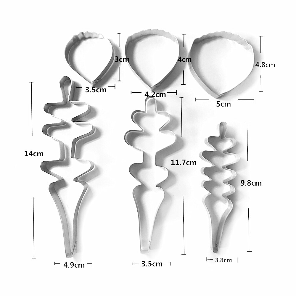 Poppy fondant sugar flower cutters baking cake decorations Polymer Clay Cold Porcelain gumpaste tools