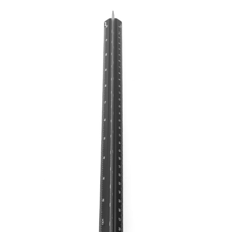 30cm Aluminium Driehoekige Schaal Heerser Architect Ingenieur Opstellen Meetinstrument