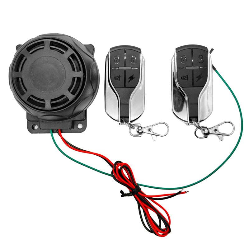 Dual Remote Control Remote Control Security Alarm Systems Motorcycle Anti-Theft Bike Scooter Alarm Systems