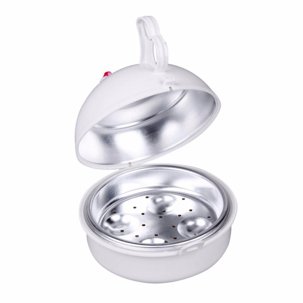 Stainless Steel Chicken Shaped Microwave 4 Eggs Boiler Cooker Egg Poachers