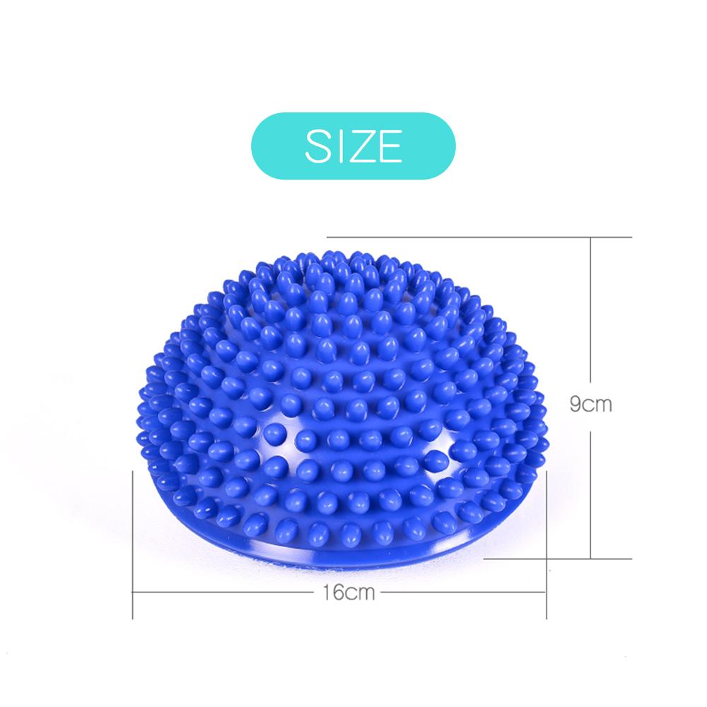 Children Hemisphere Stepping Stones Spiky Massage Balance Ball Yoga Half Ball Sensory Integration Ball Pump Free M077