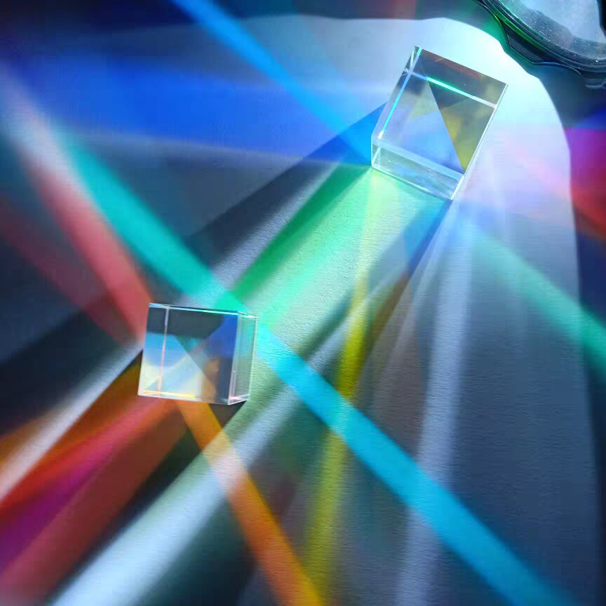 23mm/0.90in Cubic Science Cube Optical Prisma Photography with Hexahedral Prism Home Decoration Prism Glass