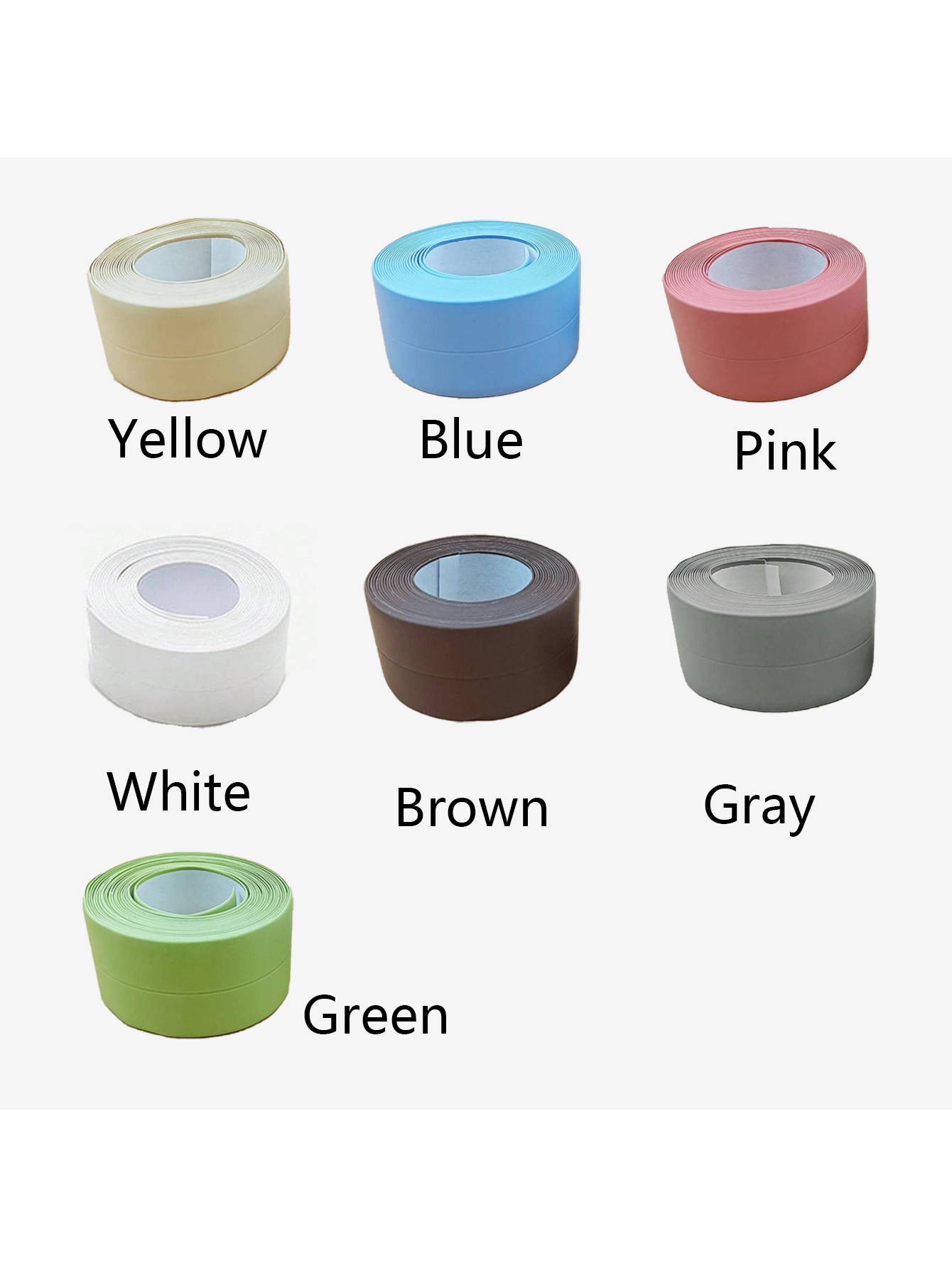 Shower Bath Sealing Tape Strips Pvc Self Adhesive Waterproof Wall Sticker for Bathroom Kitchen Seal Caulk Strip Sink Mold Proof