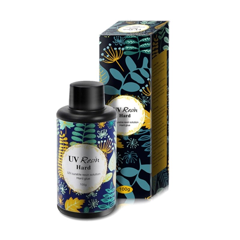 10-100g żywica UV krystalicznie czyste twardy żywica formy klej ultrafioletowe utwardzana żywica światło słoneczne aktywowane biżuteria z żywicy zrobienie rzemieślnictwo: 100g