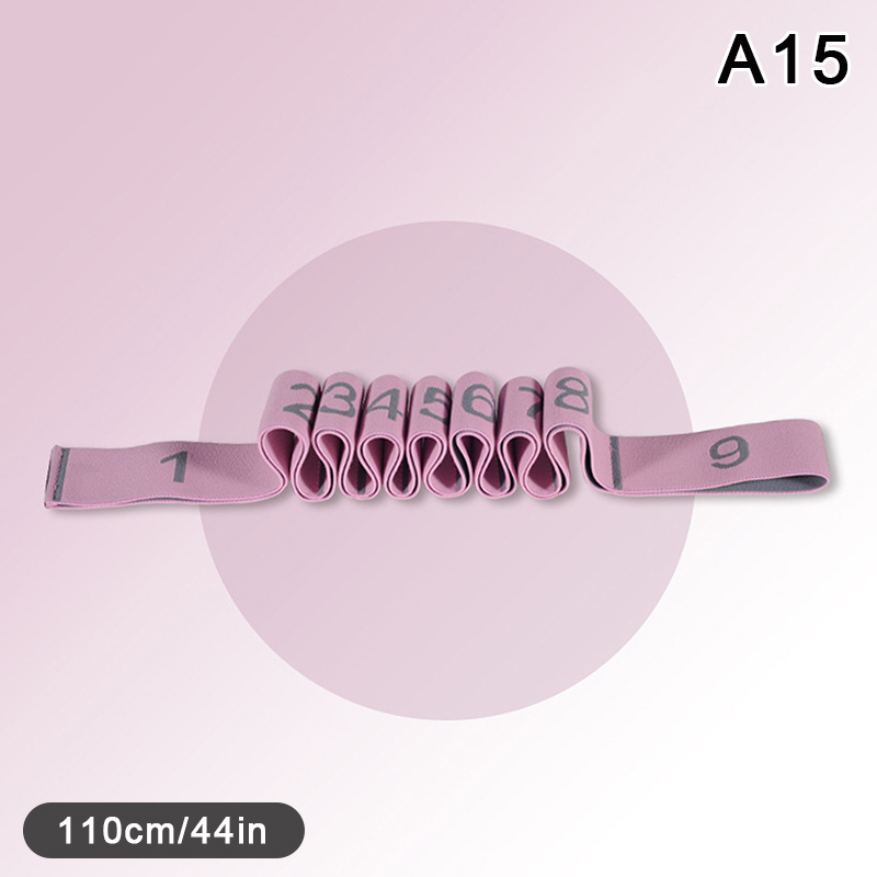 Elastischer Yoga-Stretchgurt mit Schlaufen, Stretchgurt für Ballett, Beinkörper, Stretchband für Yoga, Tanz, Pilates, Gymnastik: YELLOW