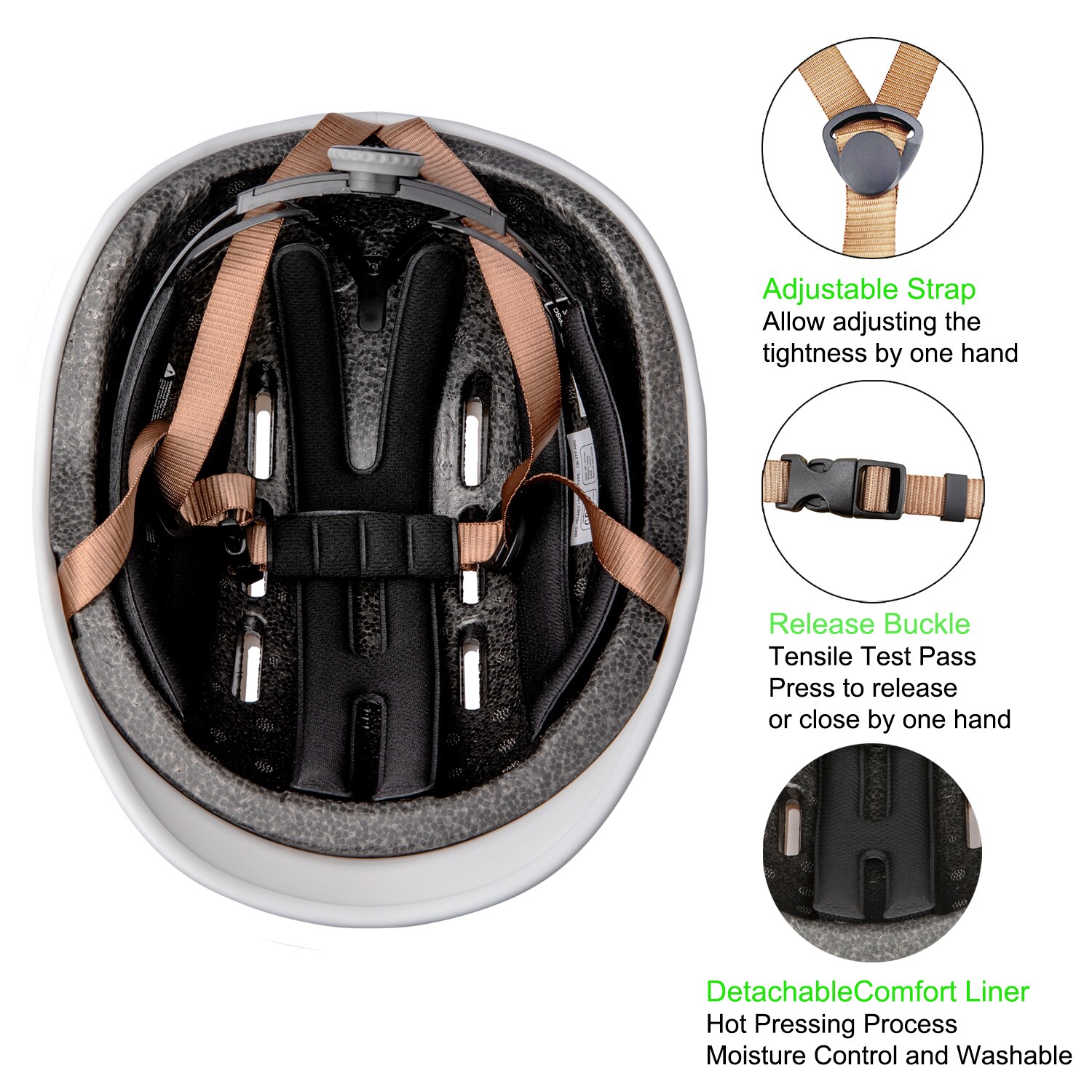 Onbros ABS Shell Urban Bike Helmet For Men And Women Roller Skating Skateboard Cycling Helmets City Caps