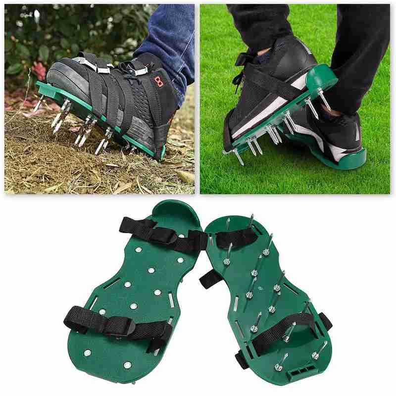 30 * 13cm Gardening Floor Paint Self-leveling Cement Construction Nail Shoes Scarifier Grassland Ripper Tool