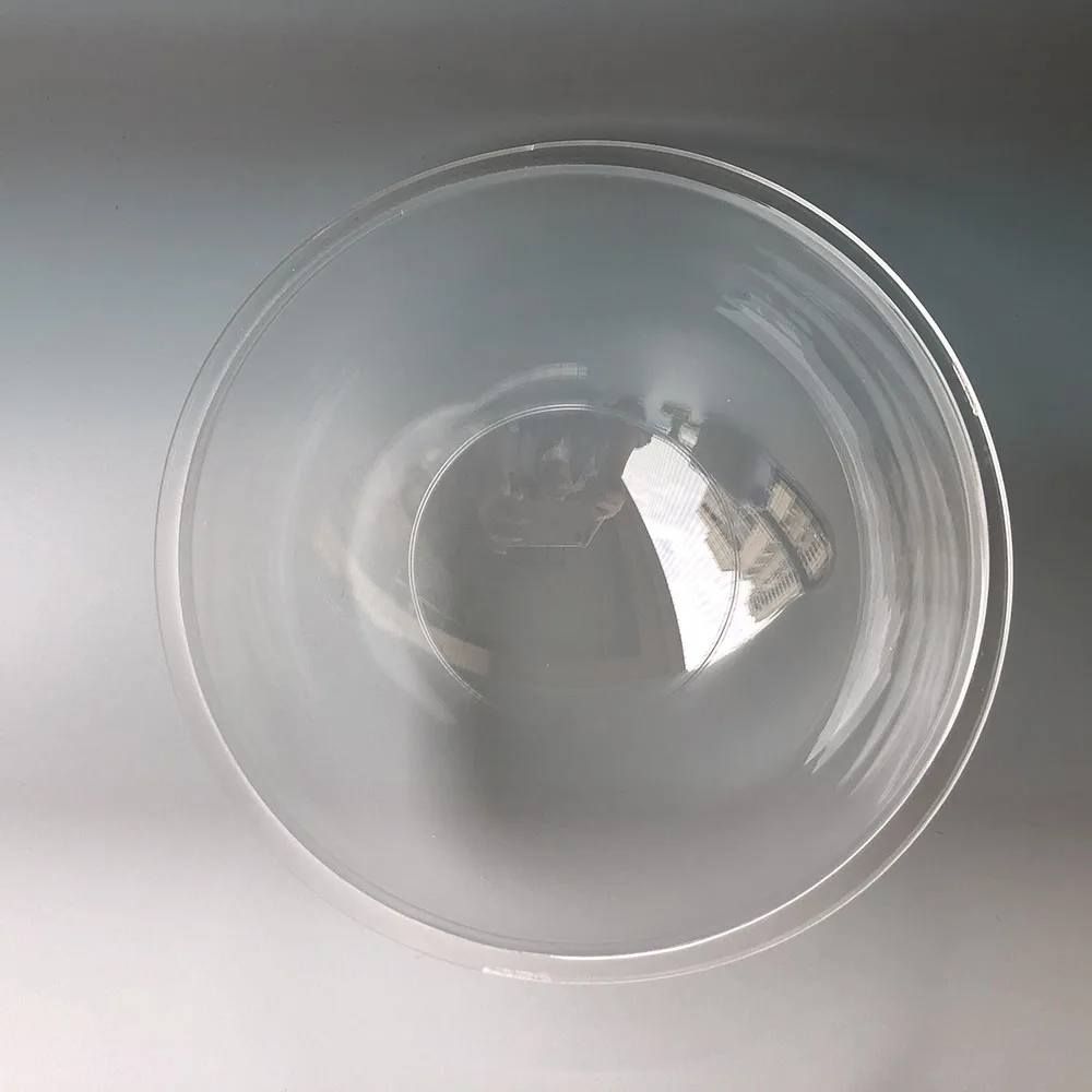 Verhoogde 154X90Mm 6 Inch Monitor Halfrond Transparant Acryl Sferische Cover Ptz Dome Camera Glas Shell Met Flens