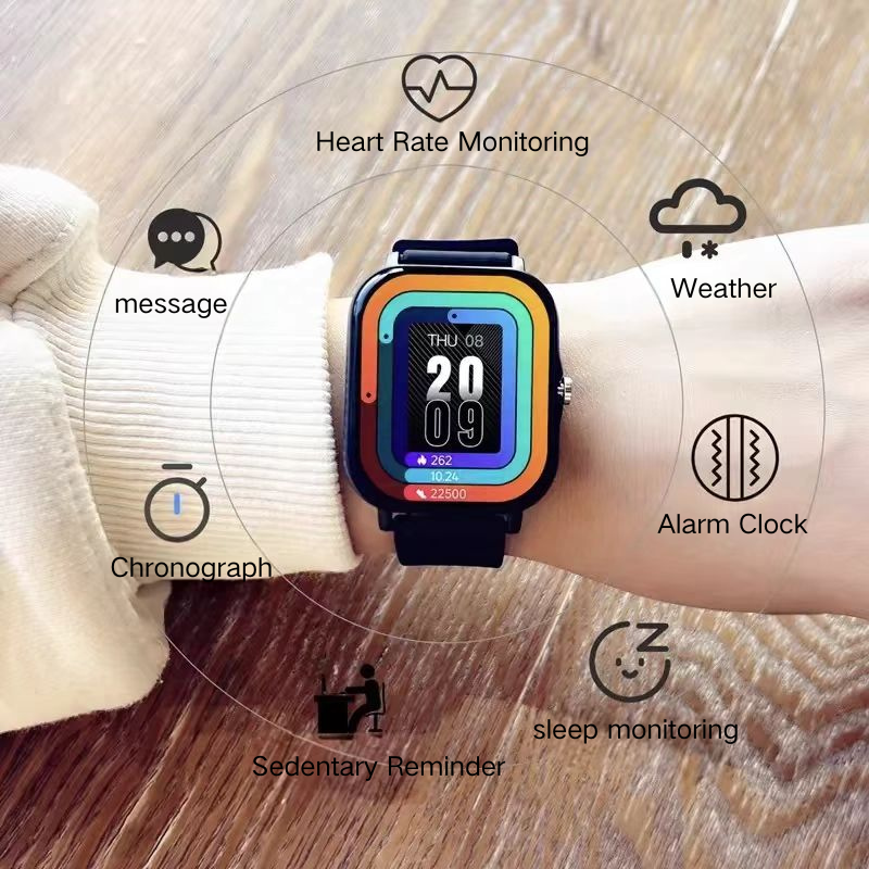 Inteligentny zegarek sportowy ze słuchawkami Zegarki sportowe zdatność monitor pracy serca Odbieranie połączeń Wodoodporny smartwatch dla kobiet mężczyzn Prezent