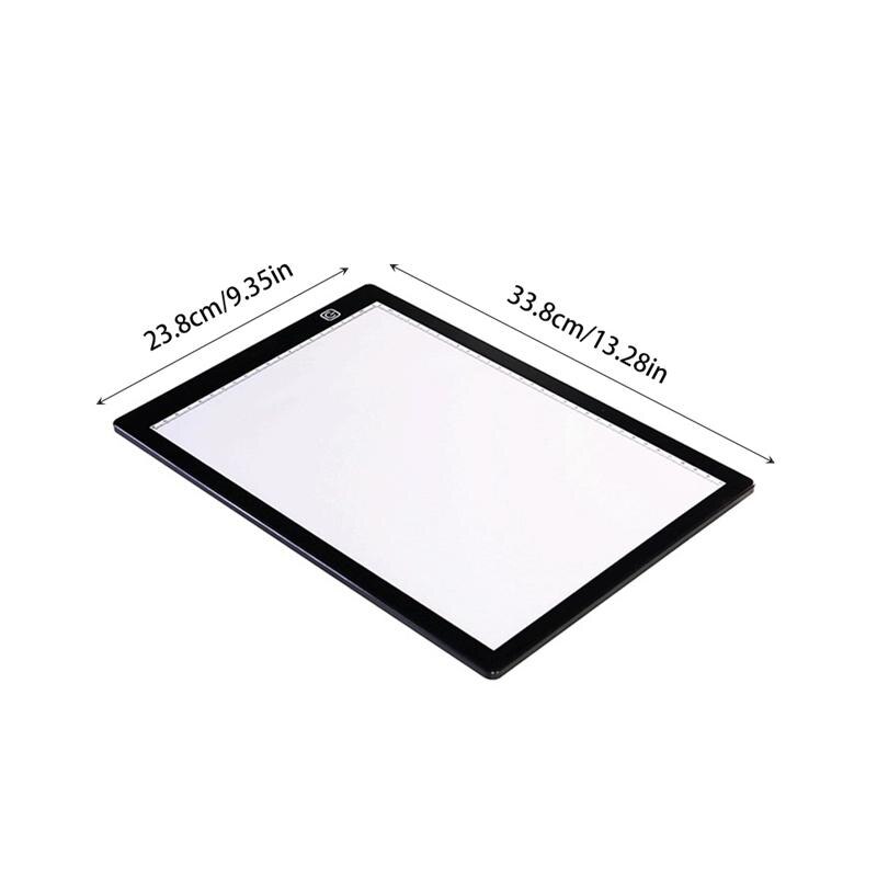Matte Texture Light Box Board LED Drawing Board with USB Cable and 2 Magnets