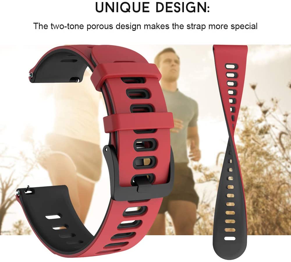 20mm siliconen horlogebandjes voor de forerunner 245 245m bandjes geschikt voor de forerunner 645 samsung gear  s2 vivoactive 3 hr