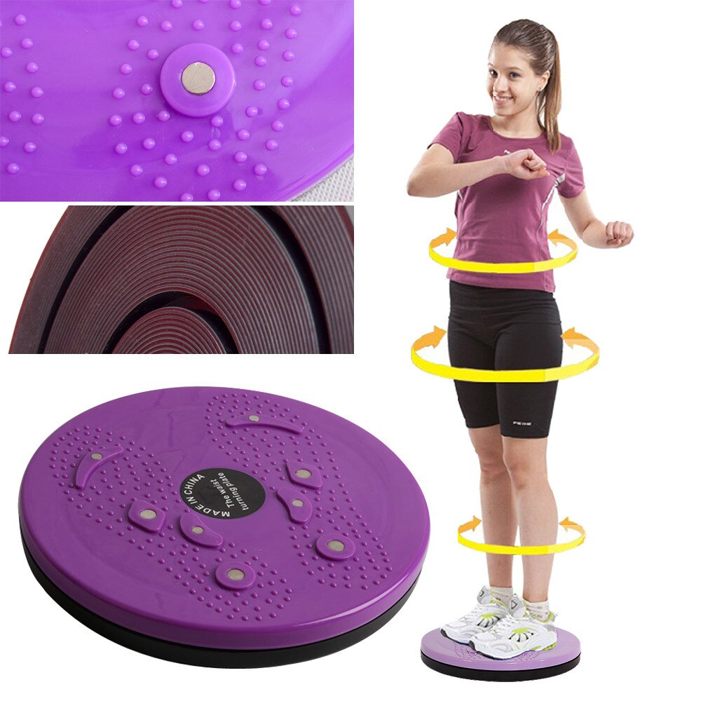 40 # Twist Taille Torsie Disc Board Aërobe Oefening Fitness Reflexologie Magneten Power Heupen Fitness Gym Workout Oefening 30: Paars