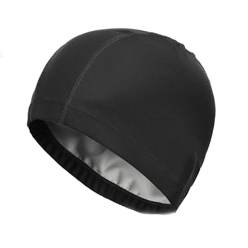 tissu en polyuréthane imperméable élastique protéger les oreilles cheveux longs sport natation piscine chapeau bonnet de natation taille libre pour hommes femmes adultes: 8