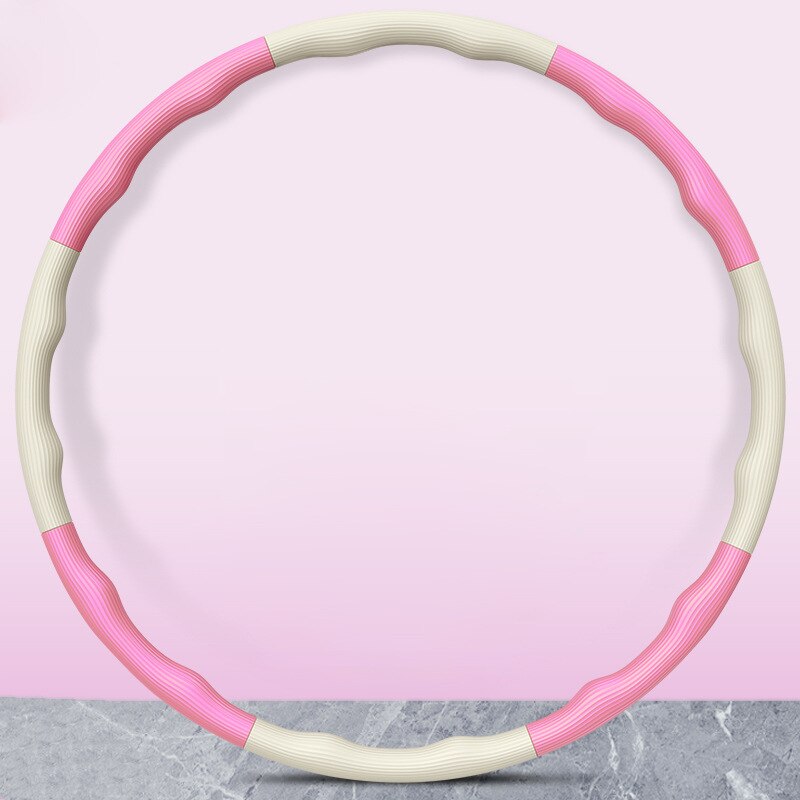 Attrezzature per il Fitness portatili cerchi sportivi perdita di peso addome allentamento vita morbido elastico staccabile cerchi sportivi vita sottile: Colore rosa