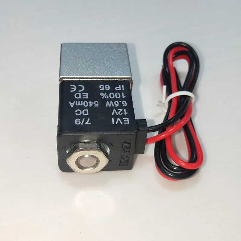 Dc 12V 24V solenoid valve 1/4"1/8"2 normally closed straight acting pneumatic valve
