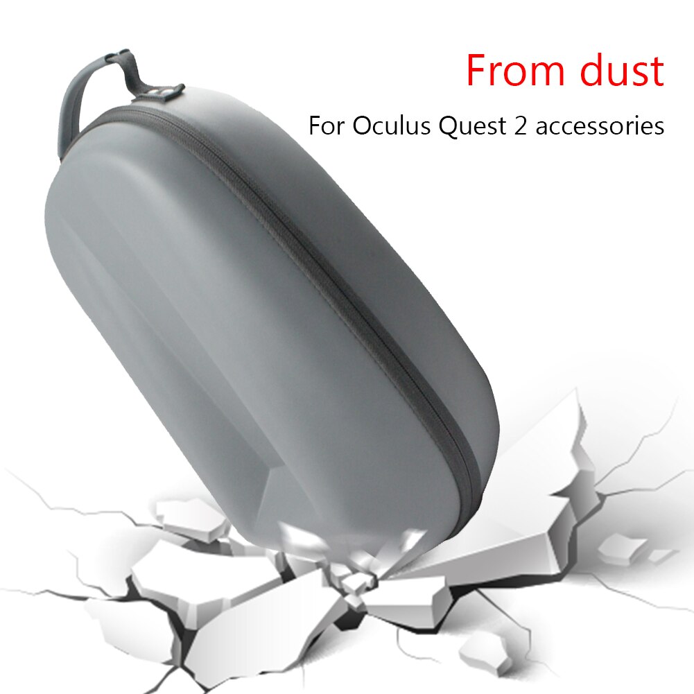 2in1 For Oculus Quest 2 Head Strap Storage Box Protable Carrying Protective Storage Case with Gaming Headsets VR Accessories
