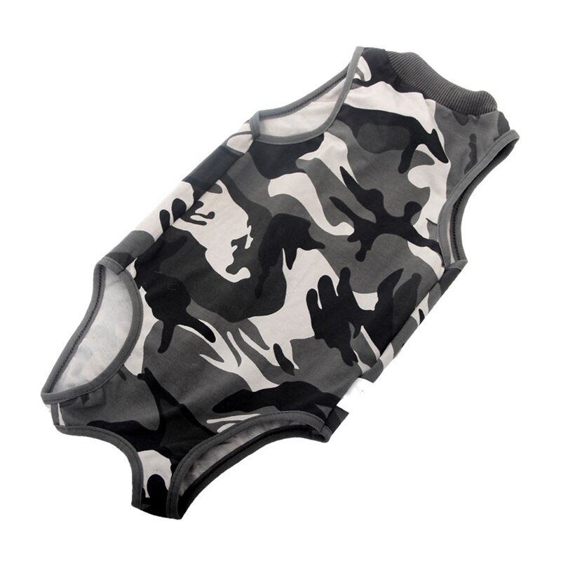 Pet Camouflage Suit Cat Vest Protective Clothing After Surgery Weaning Anti-Licking Suit Dogs Recovery Pet Supplies