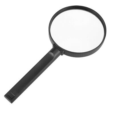 90mm 2.5X Handheld Magnifying Glass Lens Magnifier Black