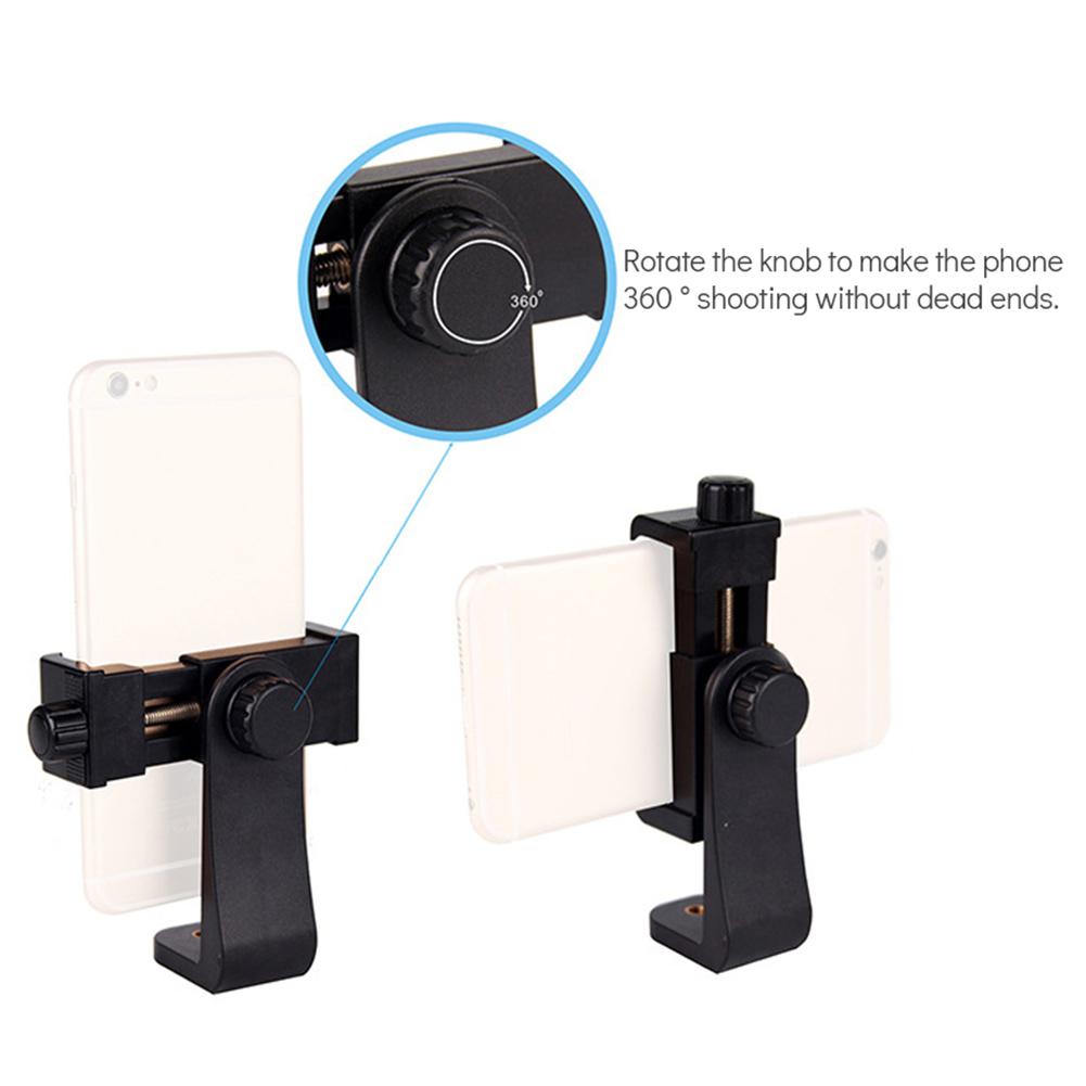 Tripé para celular, 360 graus, compatível com todos os 1/4 parafusos, suporte para celular, adaptador para samsung, iphone