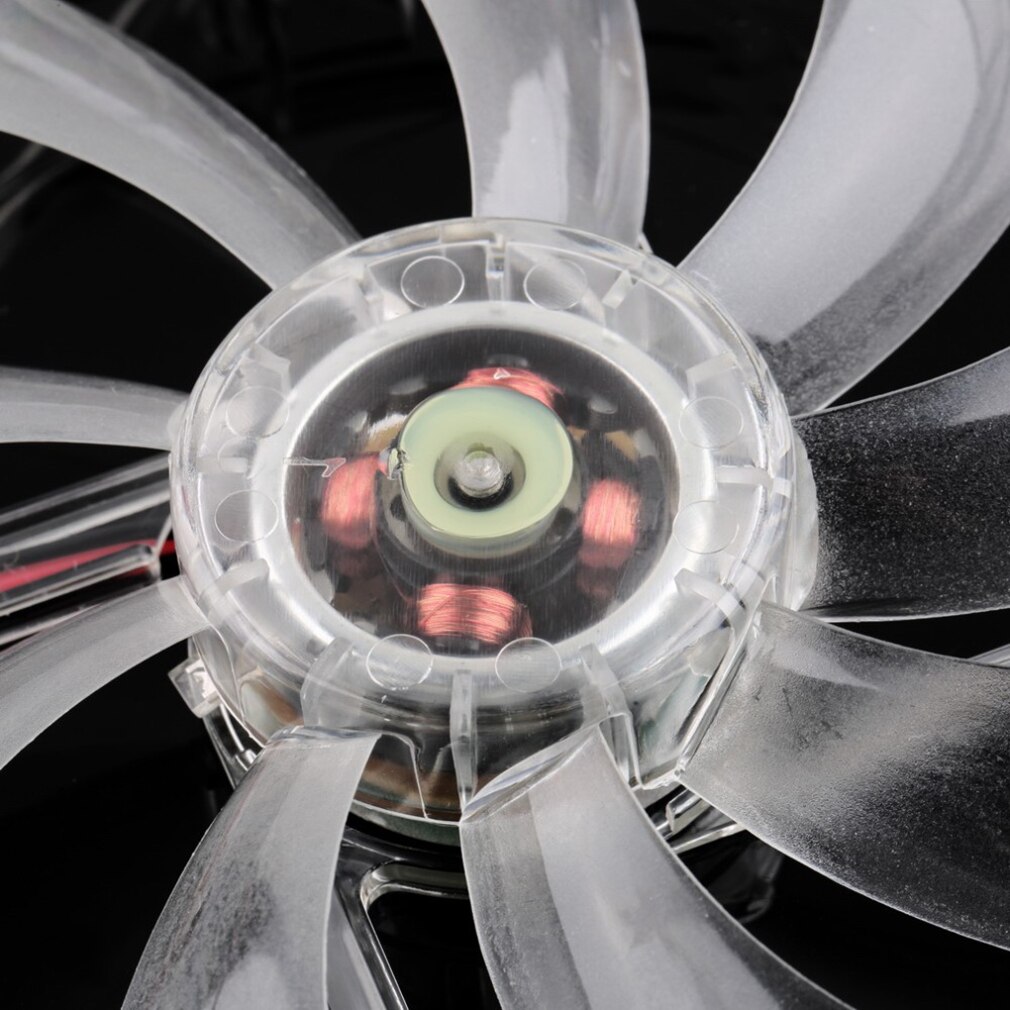 PC Computer Fan Quad 4 LED Light 120mm PC Computer Case Cooling Fan Mod Quiet Molex Connector Easy Installed Fan 12V