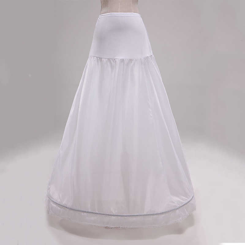 Nouveauté taille haute 1 jupon cerceau, robe de mariée a-ligne, jupes de mariée, Stock Vestidos longueur 110cm (43.4 '')