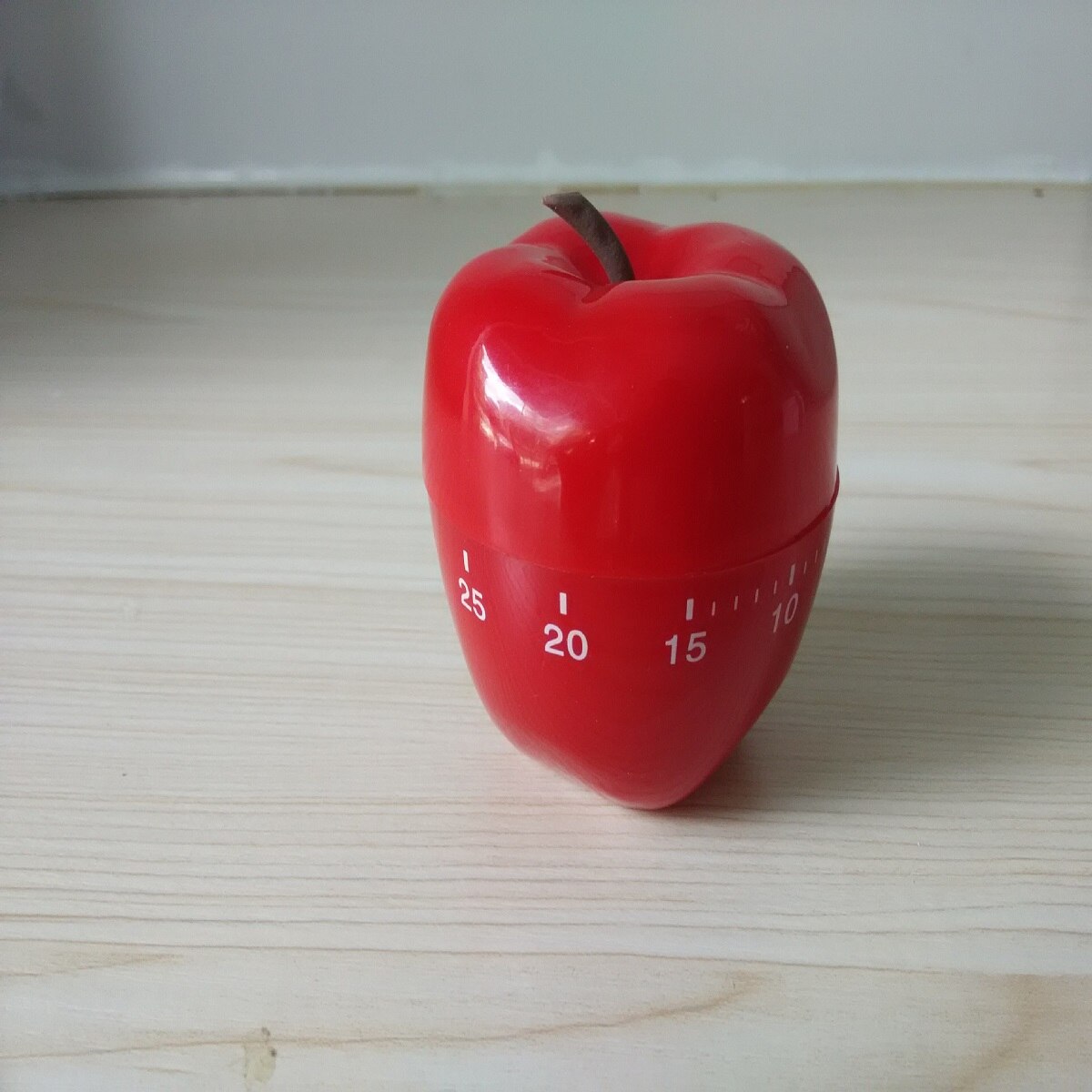 Red Apple Shaped Timer 1PC Fruit Shape Mechanical Timer Home Use Countdown Timer Manual Cooking Timekeeper Kitchen Reminder
