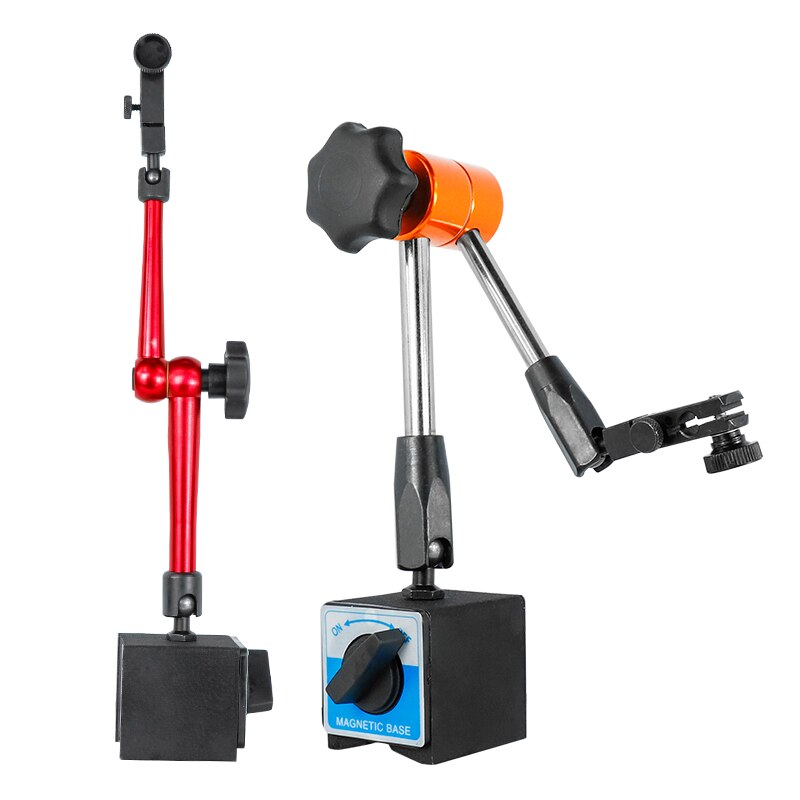 Cmcp måleur indikator magnetiske standere universal fleksibel magnetisk base holder stativ værktøj til ur indikator base