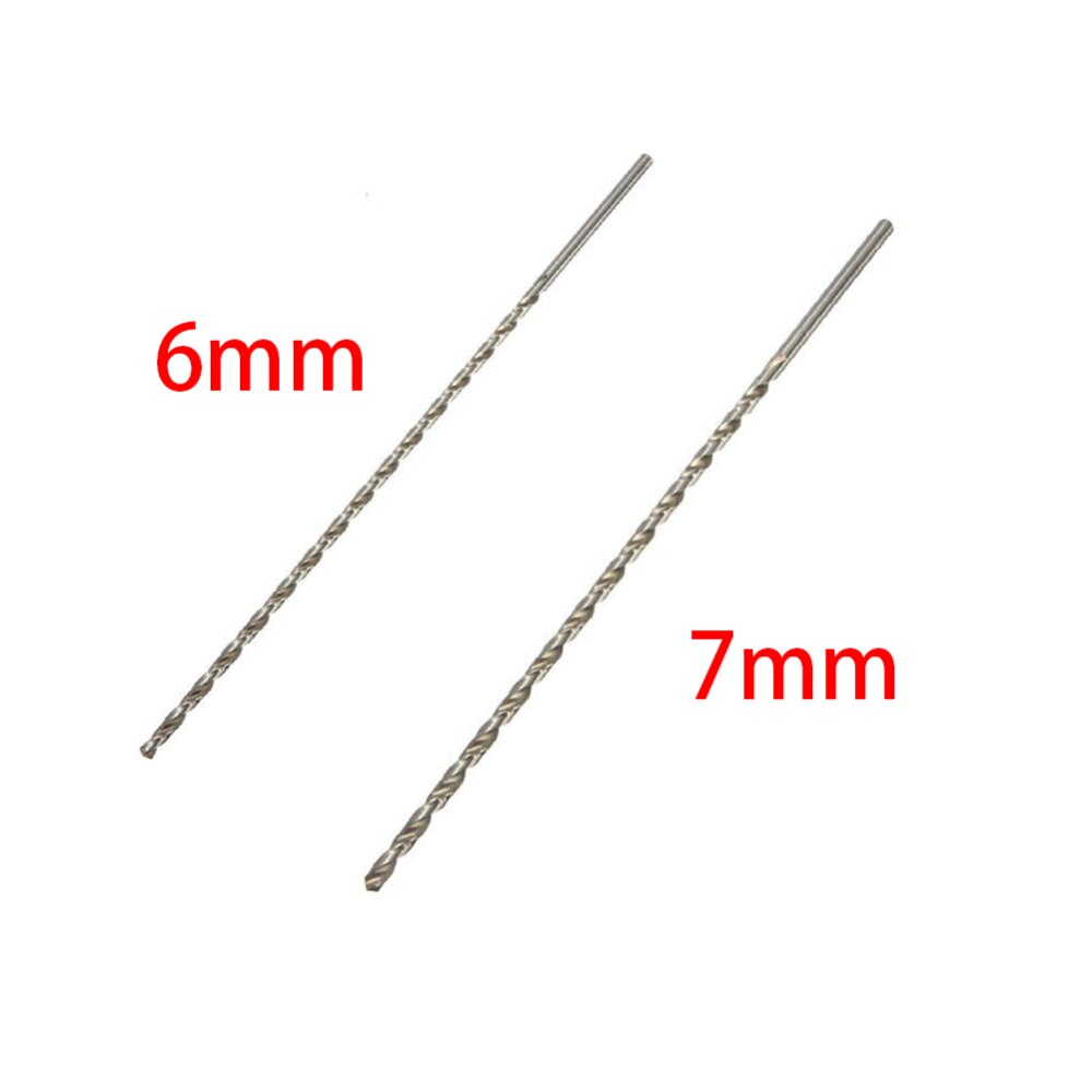 6mm 7mm rett skaft langt bor hss ekstra lang 350mm hss snegl skruer bor bor rett skaft bor til tremetall