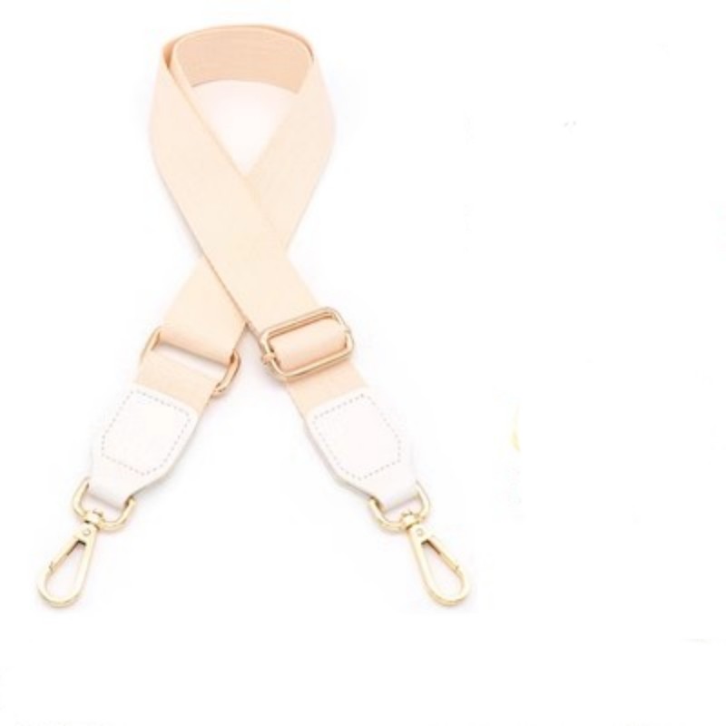 130 cm Nylon Ethnische Wind Handtaschen Gurt Schulter Tasche Gurt Gürtel Für Taschen Einstellbare Ersatz Tasche Griffe Tasche Zubehör: M / Weiß