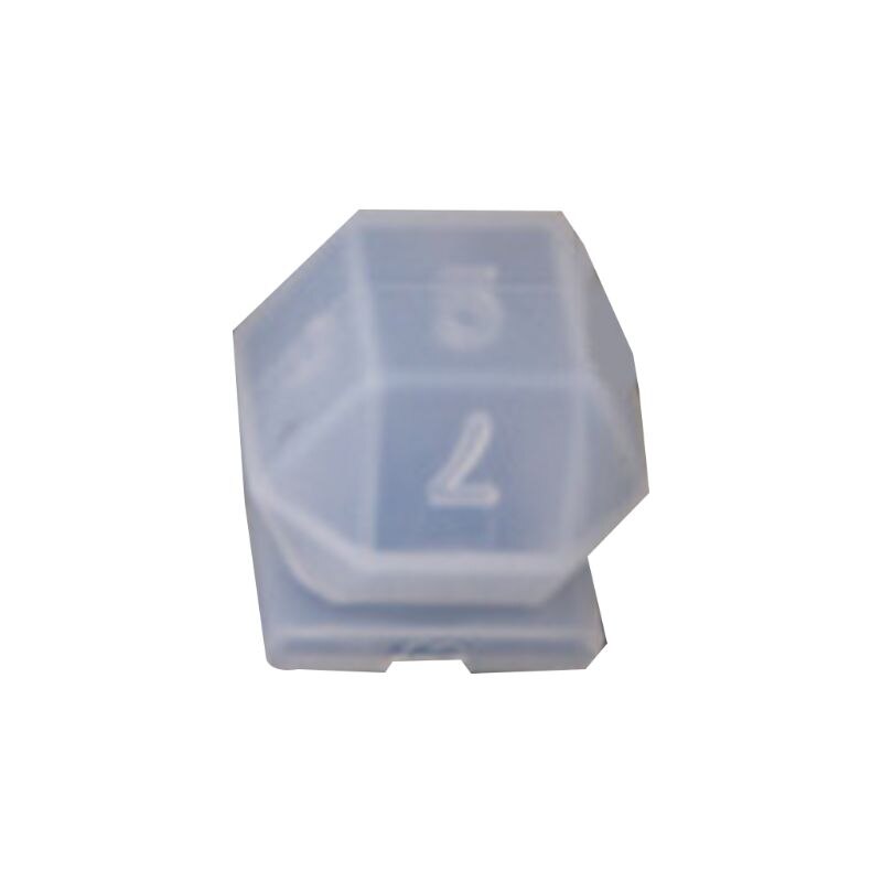 DIY Crystal Epoxy Mold Dice Fillet Shape Multi-spec Digital Game High Mirror Silicone Mould Making Accessories: 8